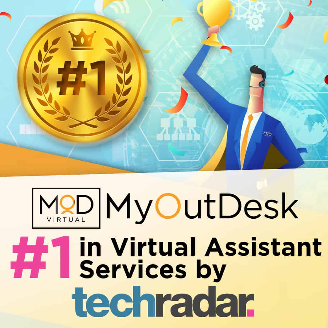 TechRader - MOD is Best VA Service 3 - SQUARE MyOutDesk #1 in virtual assistant services by techradar. & analytics insight