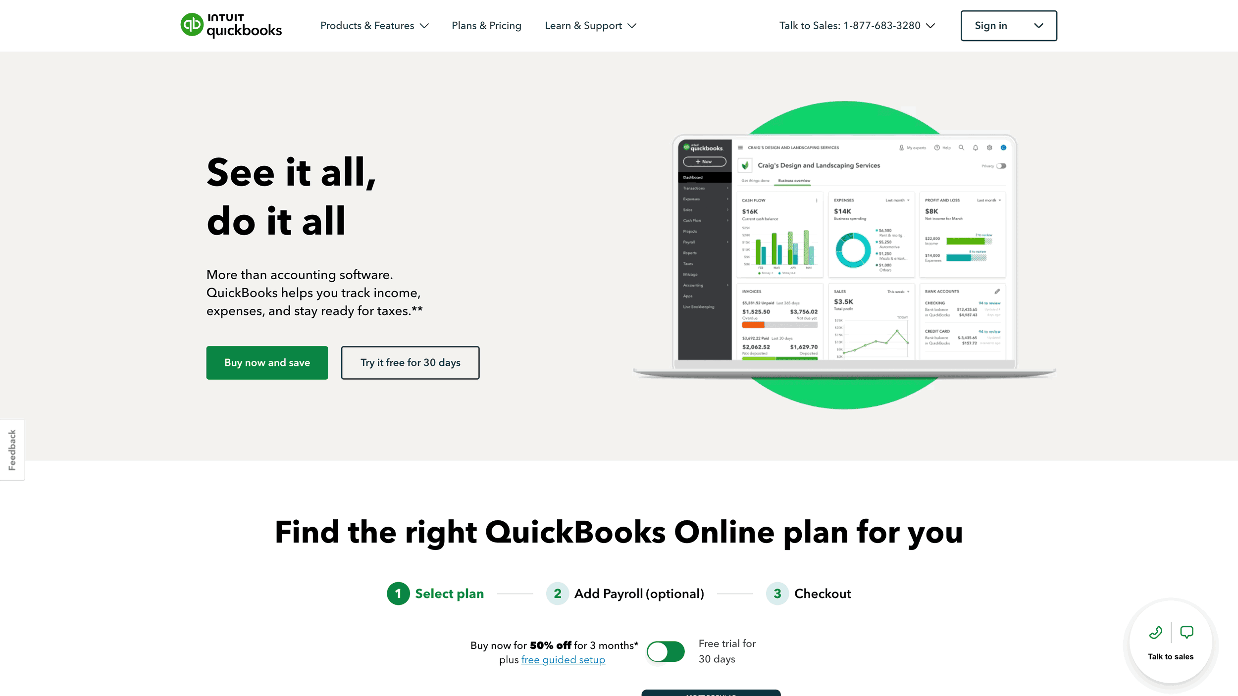 Quickbooks Intuit Website